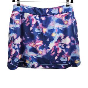EPNY New Women's Galaxy Printed Multi Color Active Skort Skirt